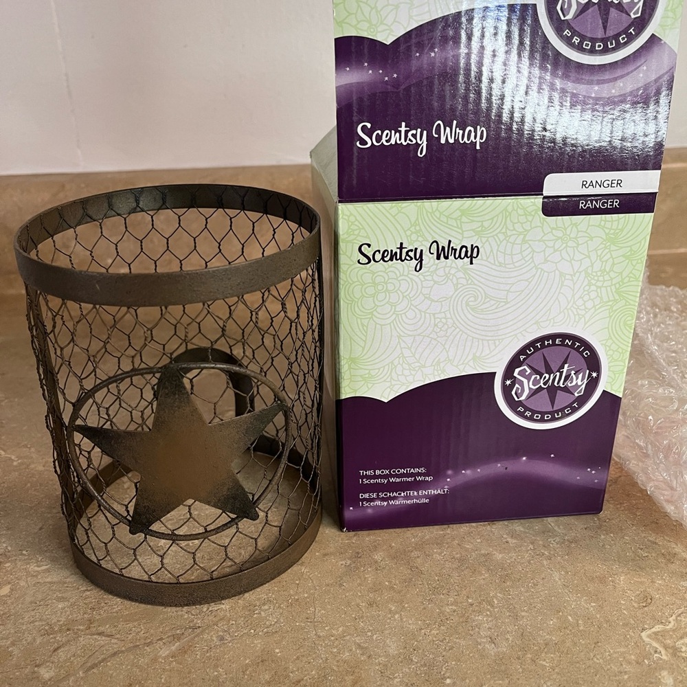 Scentsy Rustic Brown Star Wire Warmer Wrap